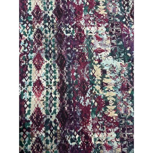 J Jill Women's 3/4 Sleeve Geometric Print‎ Women’s Shirt Size M Petite - Picture 2 of 5